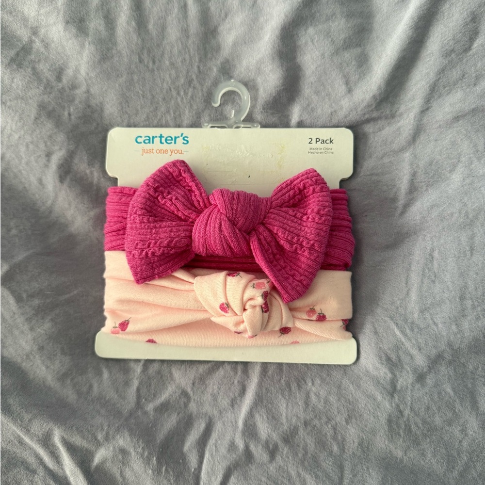 Carter's Pink  Headband Set